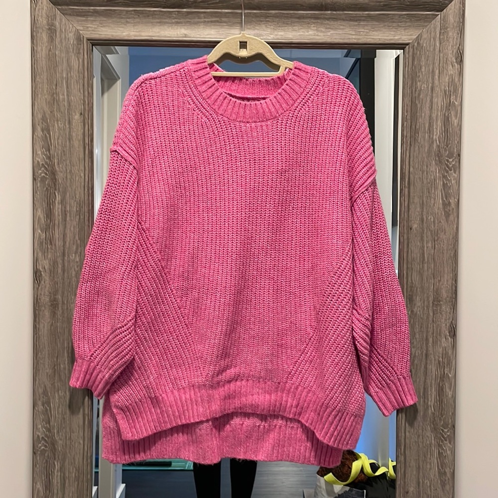 NWT American Eagle Pink Cozy Sweater